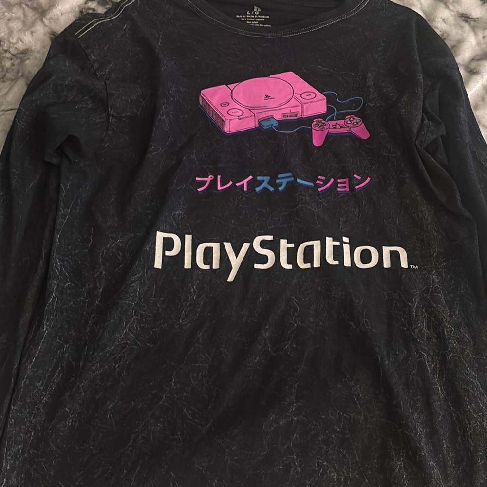 Sony Black and Pink PlayStation Console